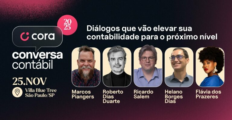 Cora Conversa Contábil: evento inédito reúne grandes nomes e propõe diálogos que transformam o universo contábil