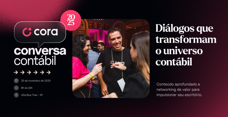 Cora Conversa Contábil: conteúdo de ponta para impulsionar carreiras na contabilidade